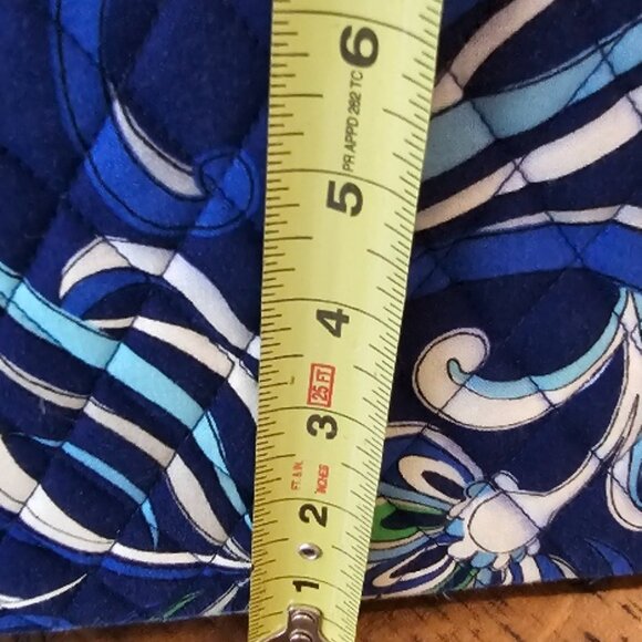 Authentic Vera Bradley Purse Tote Retired Pattern Mediterranean Blue - Picture 4 of 6